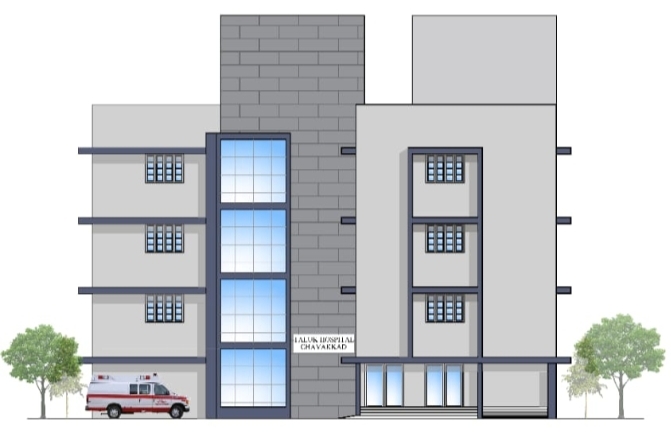 Foundation Stone of Chavakkad Taluk Headquarters Hospital Casualty Complex Building on Tuesday