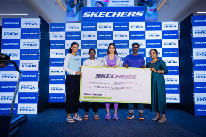 Actress Malavika Mohanan completes Sketchers Community Goal Challenge