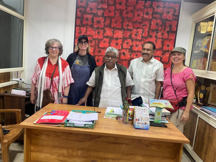 Artists from abroad visit Peerumedu MLA's office